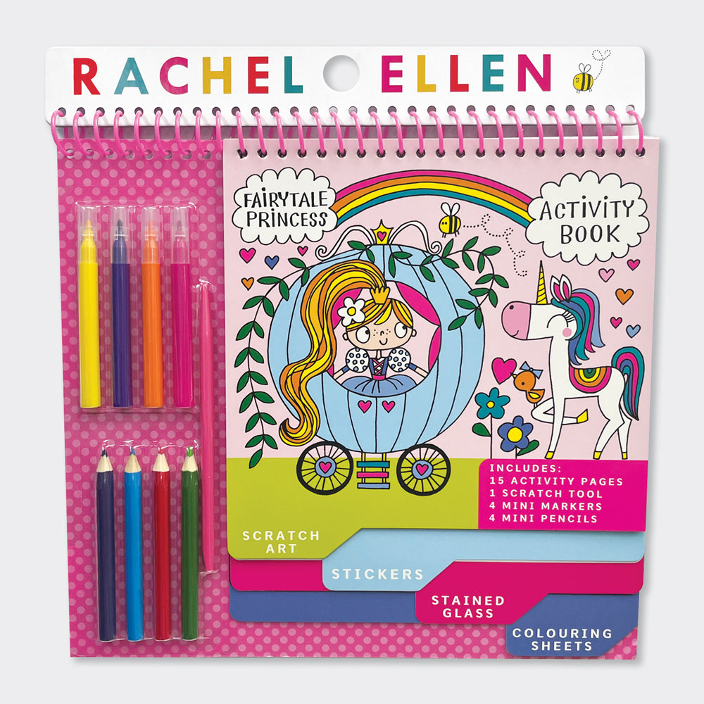 Activity Book with Scratch Art & Stickers - Fairytale Princess