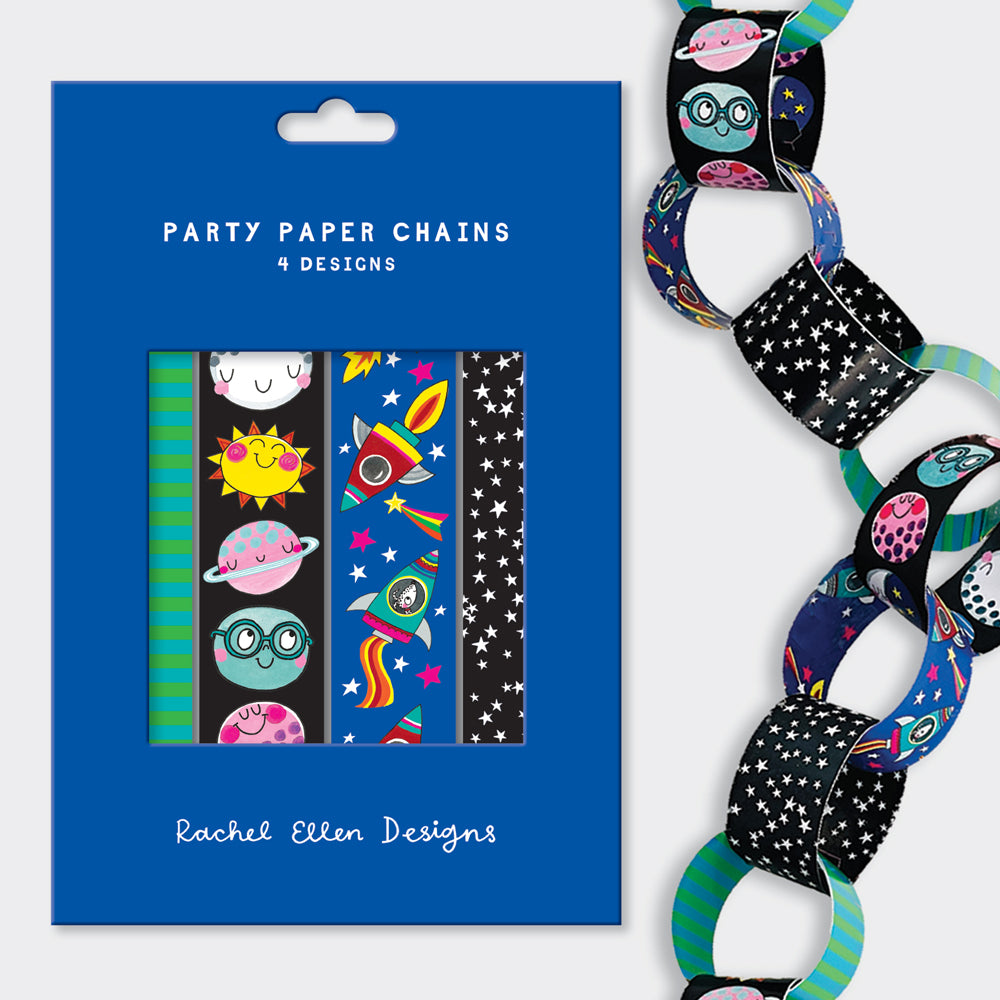 Space Themed Party Paper Chain Kit