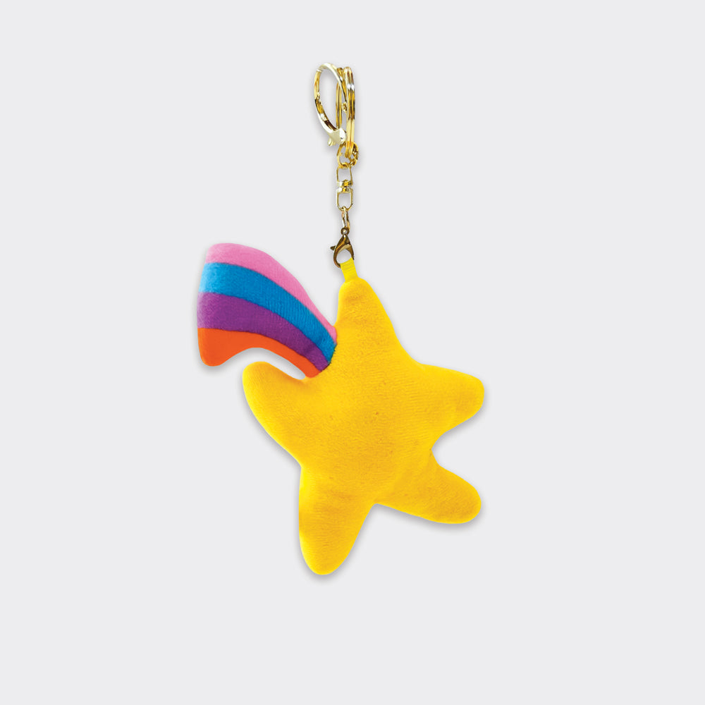Plush Bag Charms - Star/Rainbow