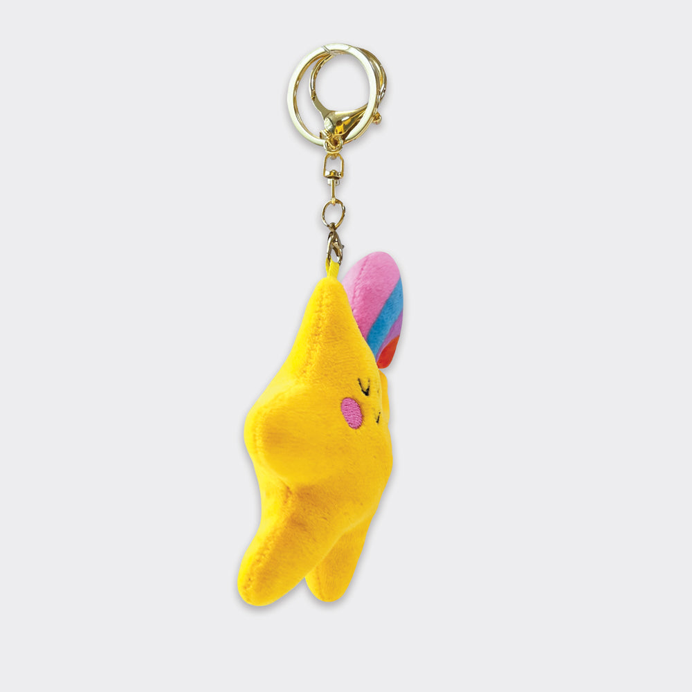 Plush Bag Charms - Star/Rainbow