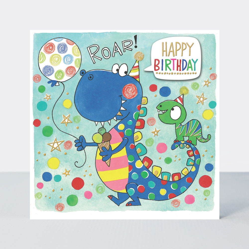 Chatterbox - Happy Birthday - Dinosaurs with balloon