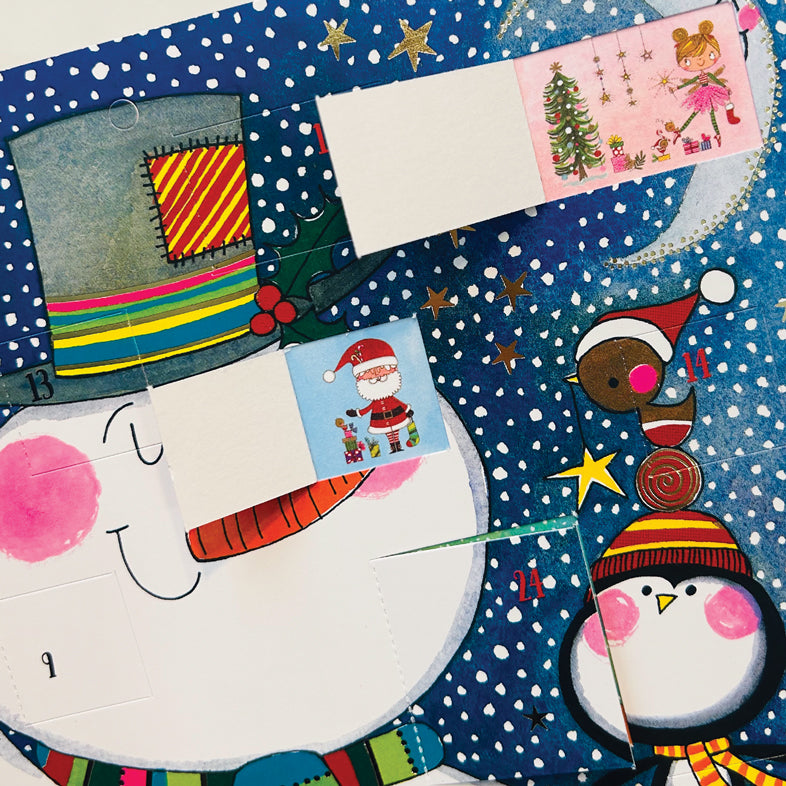 Advent Calendar - Snowman & Penguins (foiled)
