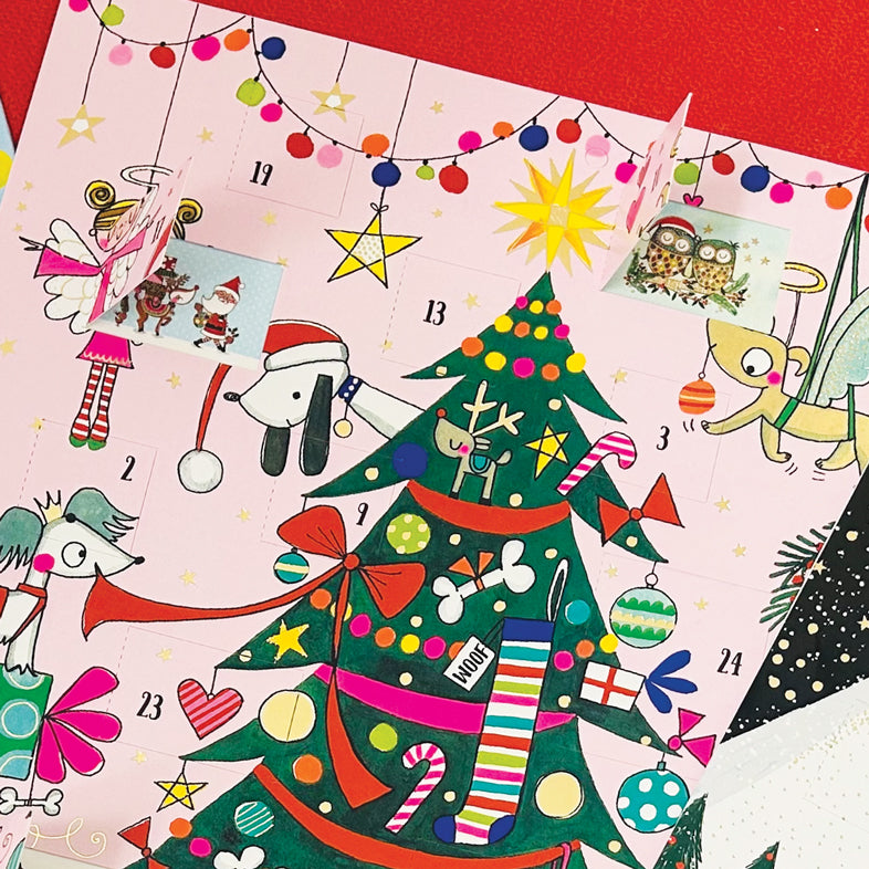 Advent Calendar - Christmas Tree & Dogs (foiled)