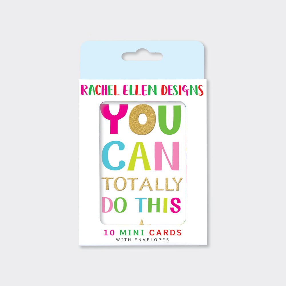 Foiled pack of 10 notecards - You can totally do this