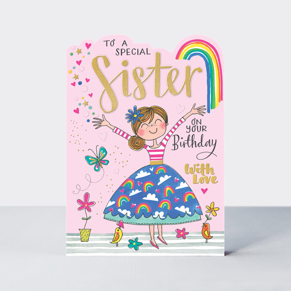 Fred & Ginger - Special Sister Girl In Rainbow Skirt