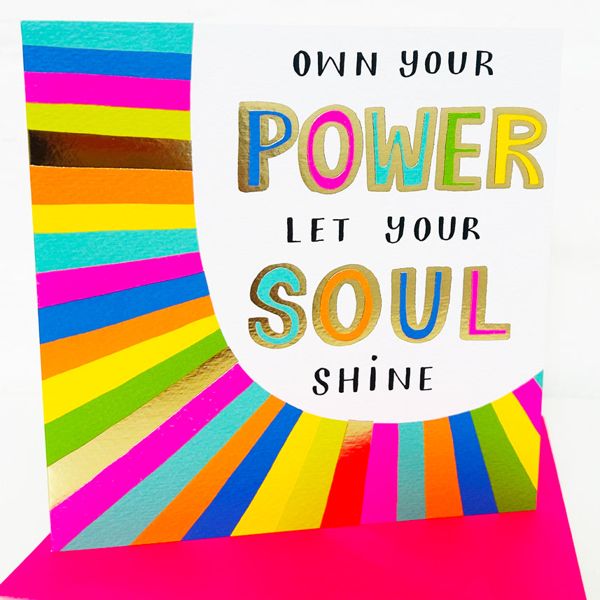 Girl Power - Own Your Power… - Greetings Card