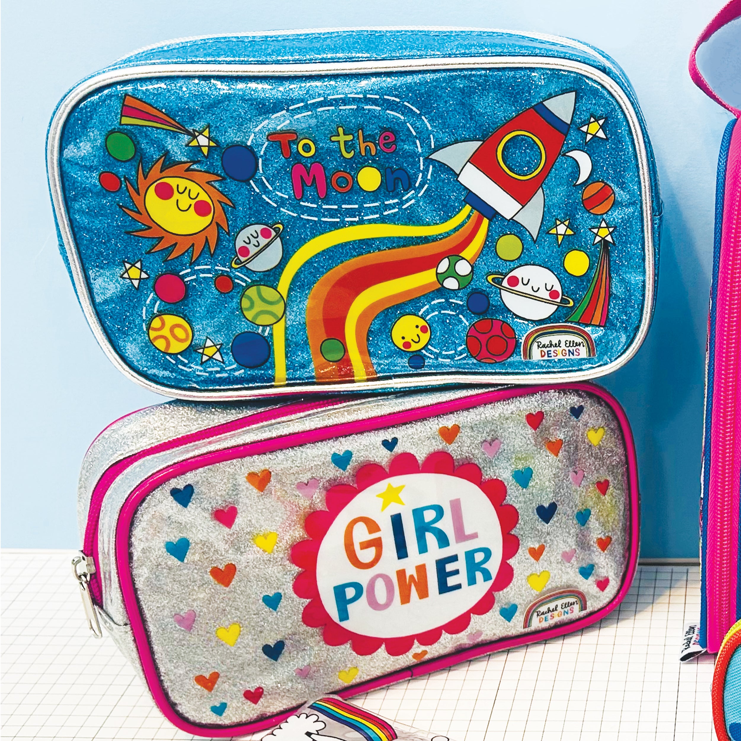 Glitter Pencil Case - Girl Power
