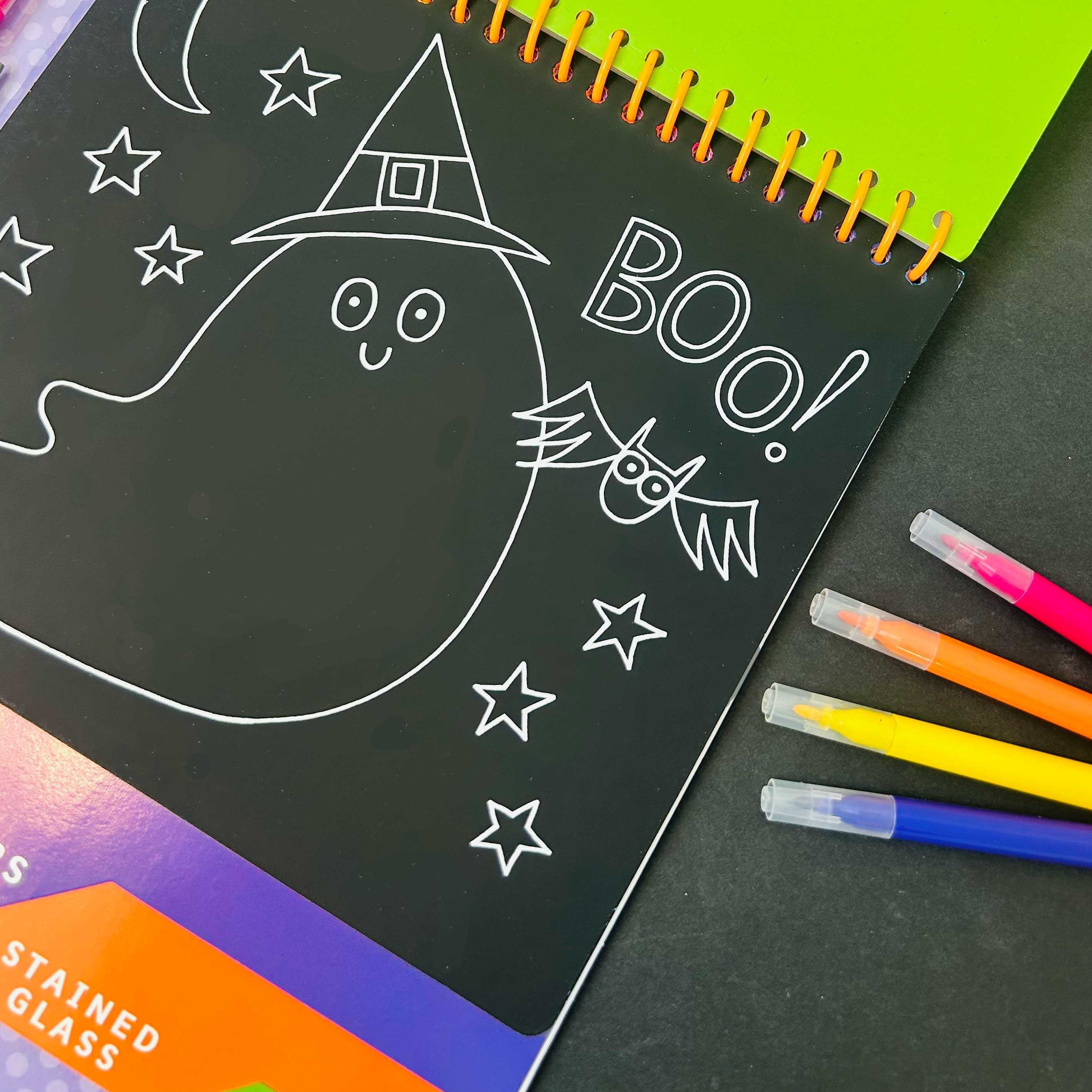 Halloween Activity Book with Scratch Art & Stickers