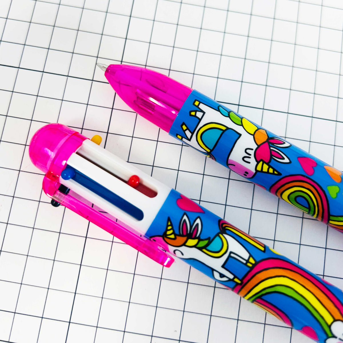 6 Colour Ballpoint Pen CDU - 2 Designs