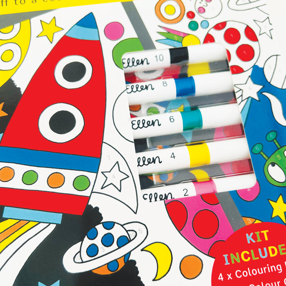 Pre order - Colour by Numbers Kit - Cosmic