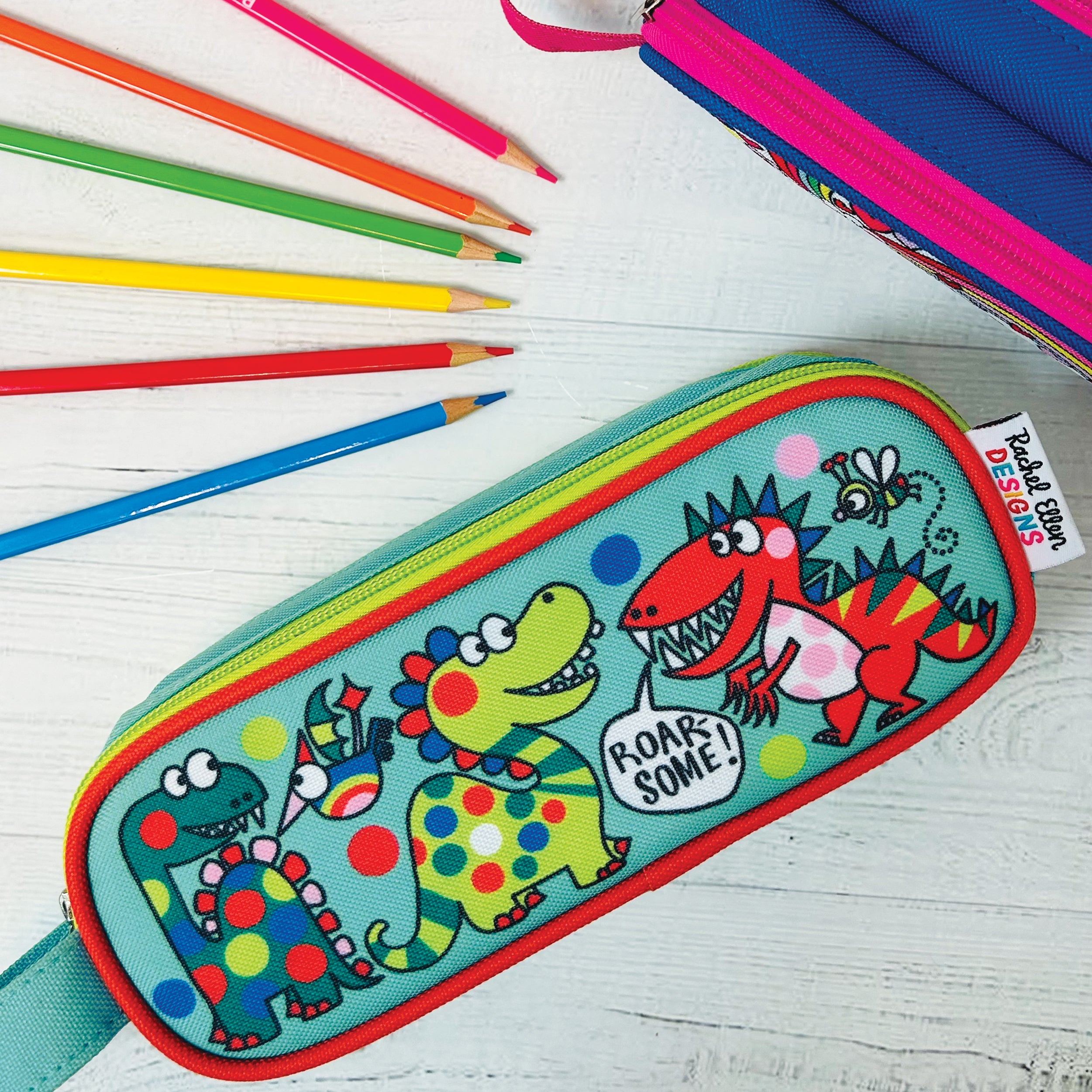 Pencil Case With Handle - Dinosaurs