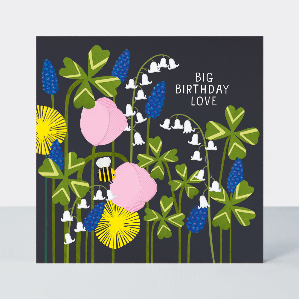 Paper Petals - Big Birthday Love/Paper Cut Spring Petals & Bee
