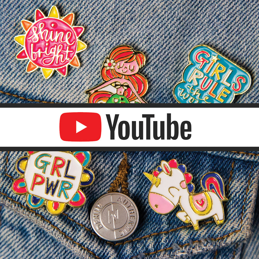 Sets of Enamel Pins - Girls Rule/GRL PWR