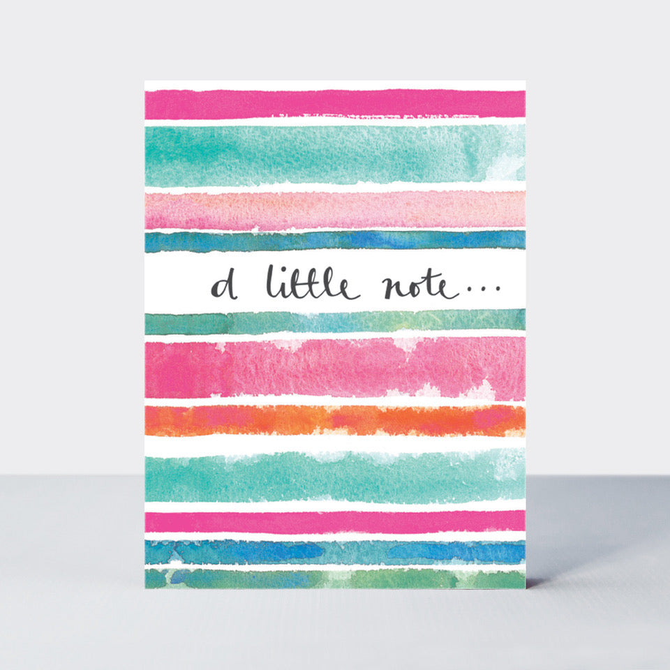 Little Note Painted Stripes - Pack of 5 Notecards