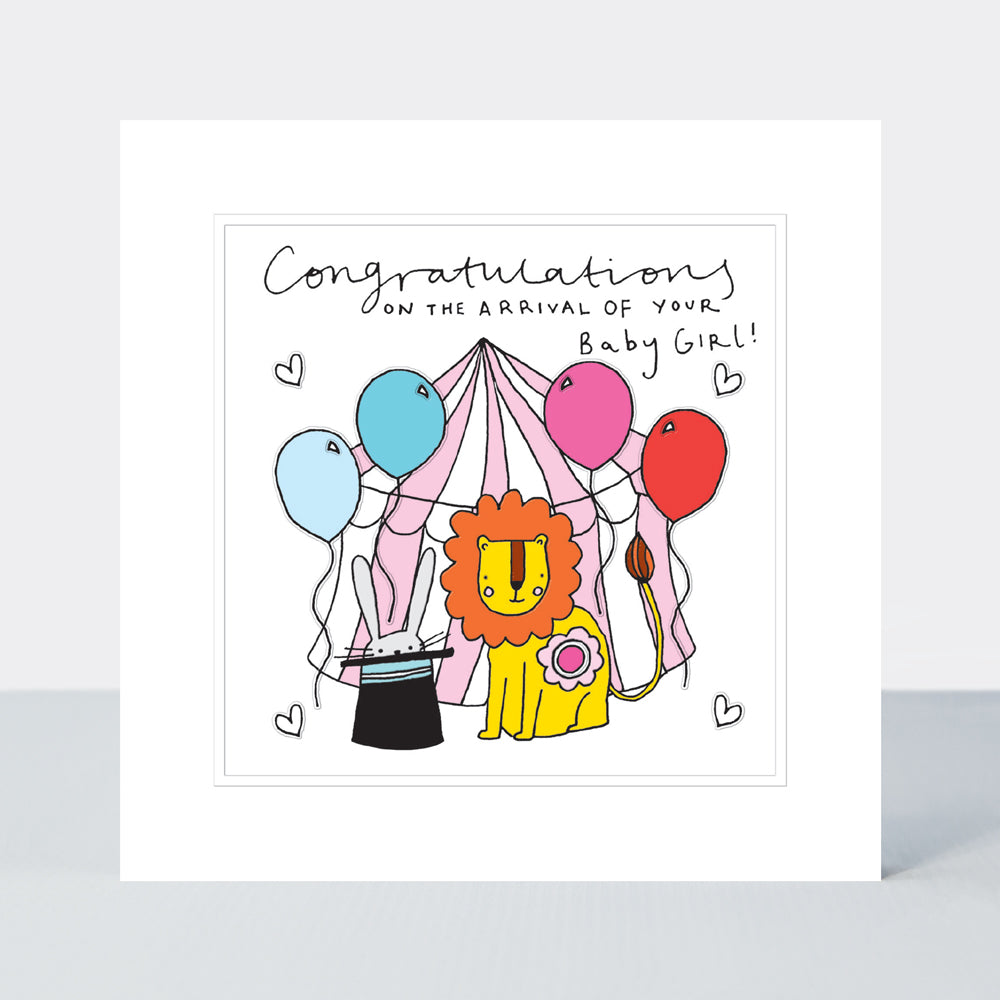 Pocket Rocket - Baby Girl Congratulations/Circus