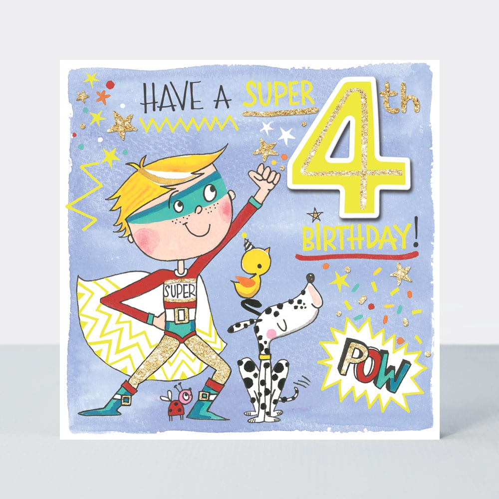 Scribbles - Age 4 Boy Super Hero