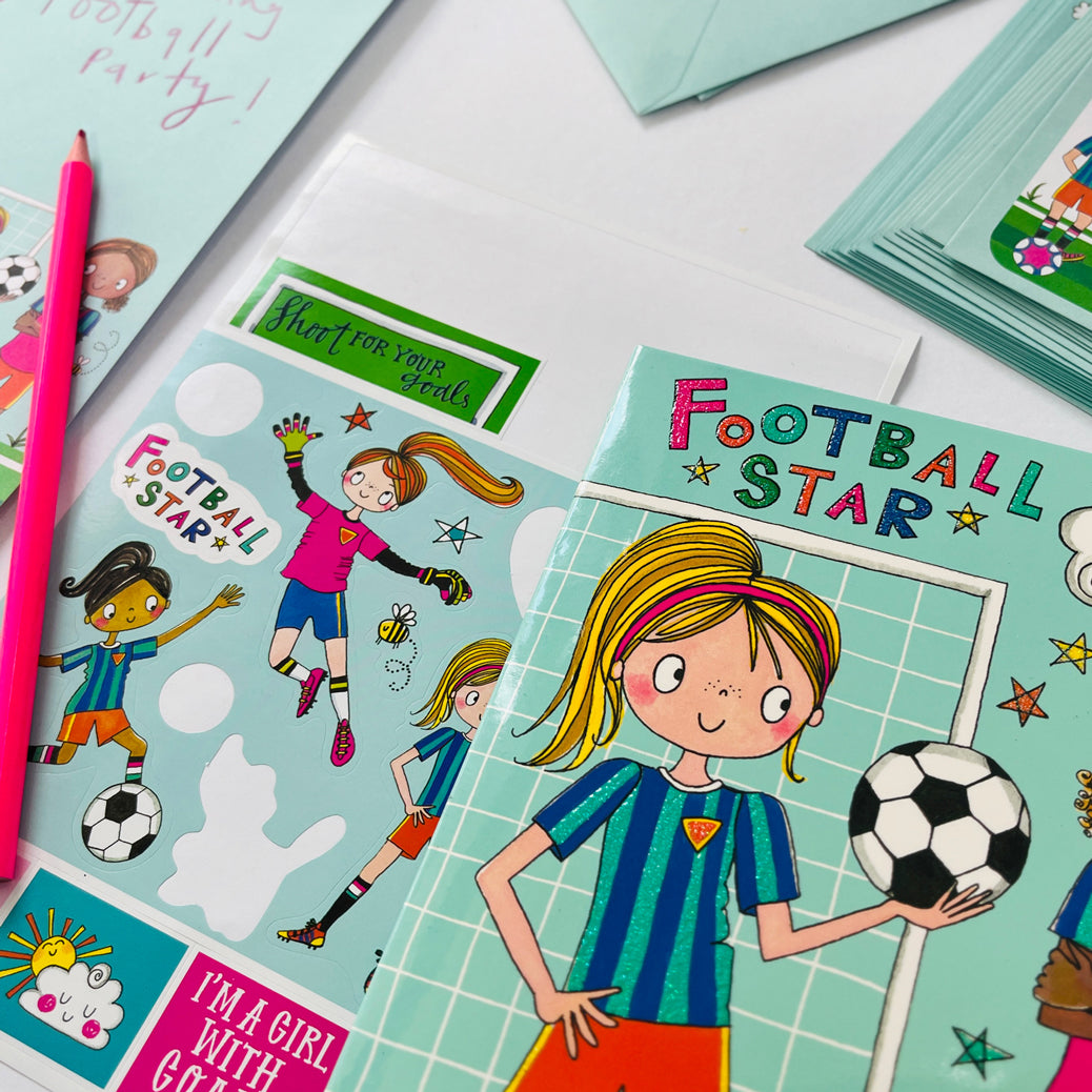 Writing Set - Football Star Girls