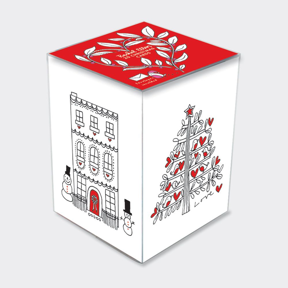 Rectangular Christmas Boxes - Almond