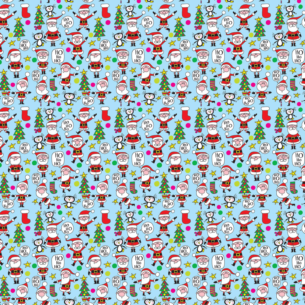 Christmas Gift Wrap Roll - Santas