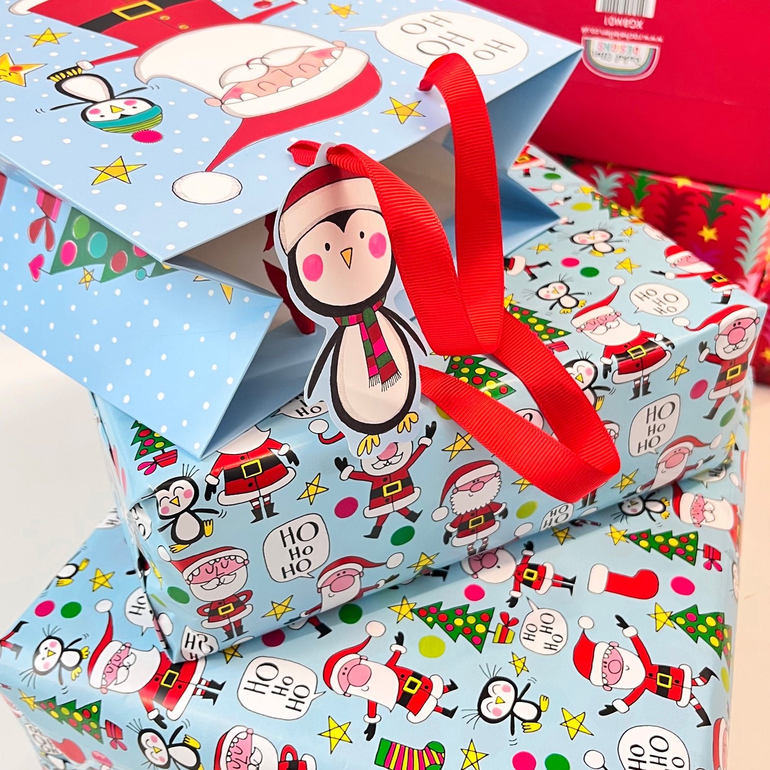 Christmas Gift Wrap Roll - Santas