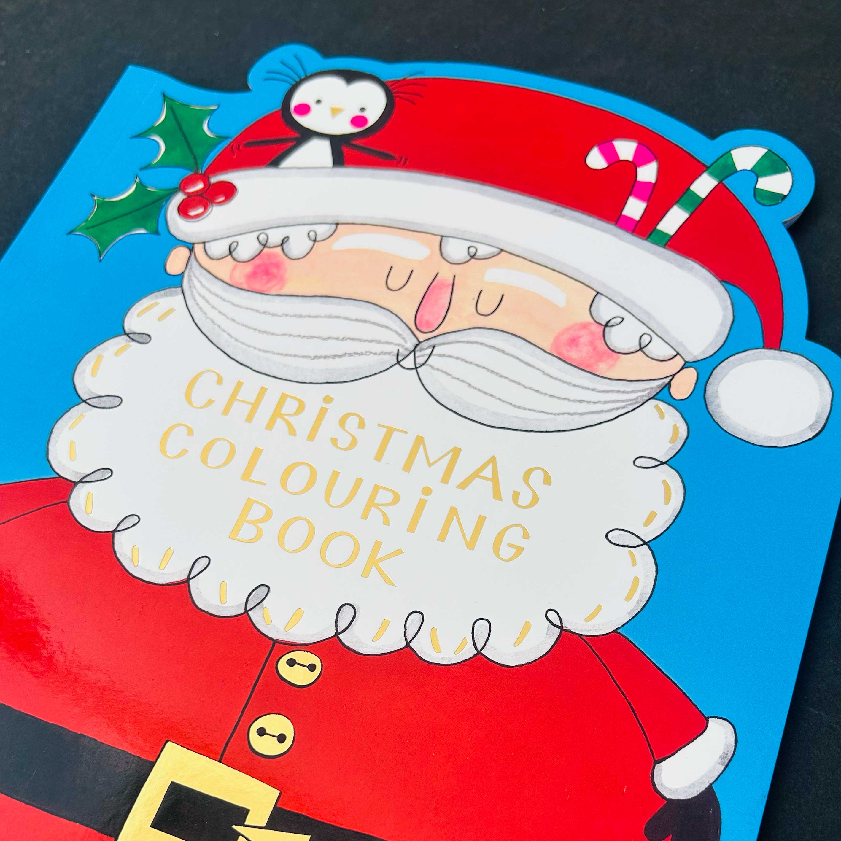 Christmas Die-Cut Colouring Book With Stickers