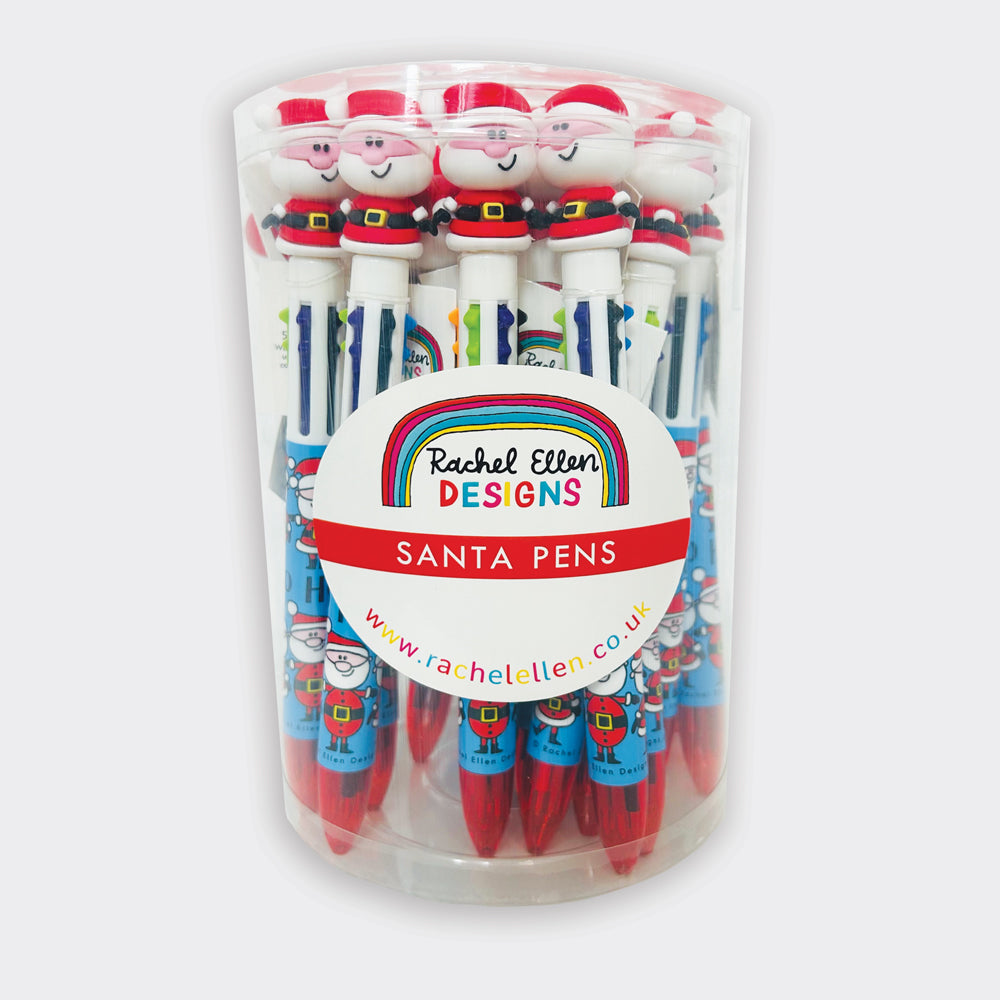Santa Pen With Topper