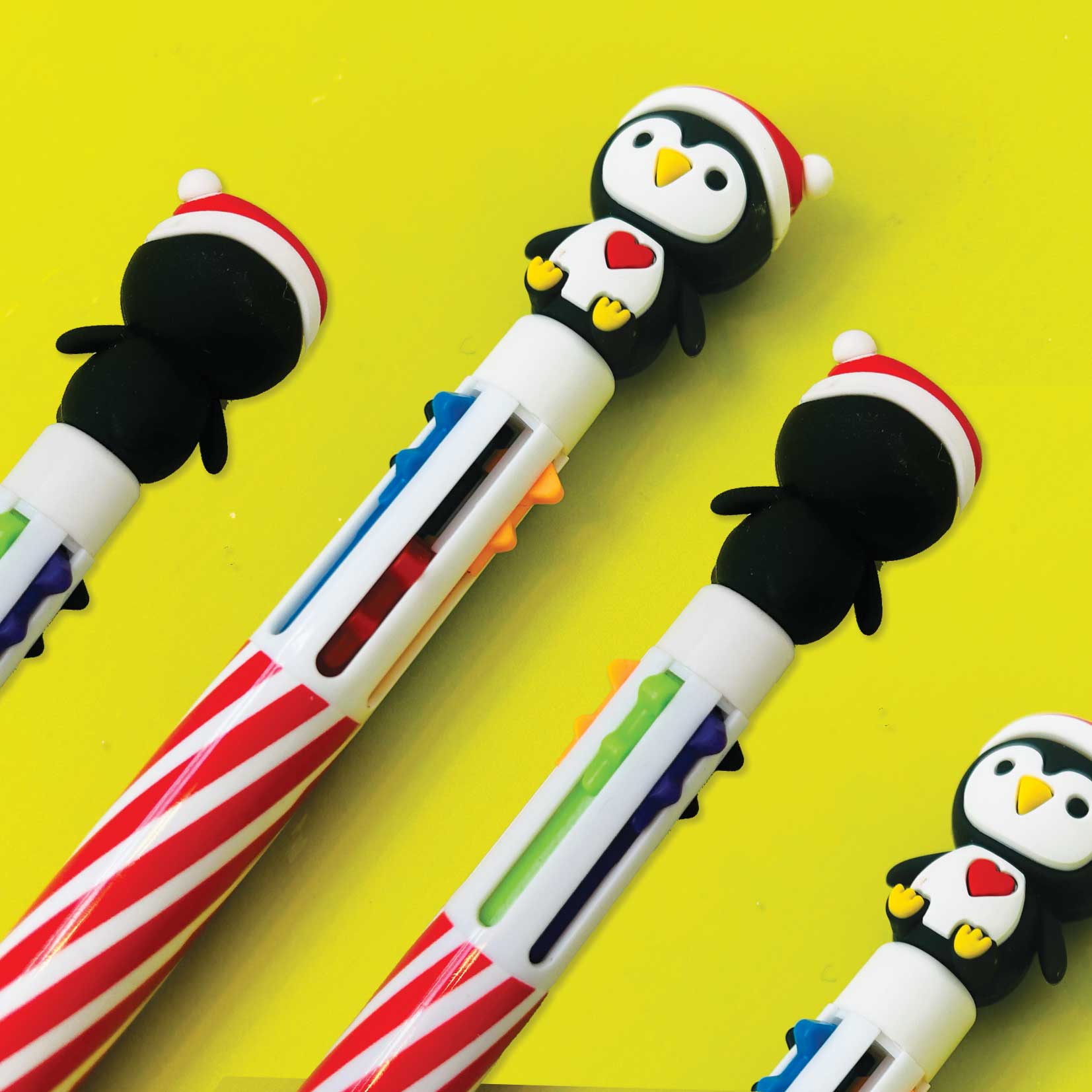 Christmas Pen with Penguin Topper - 24 Pens