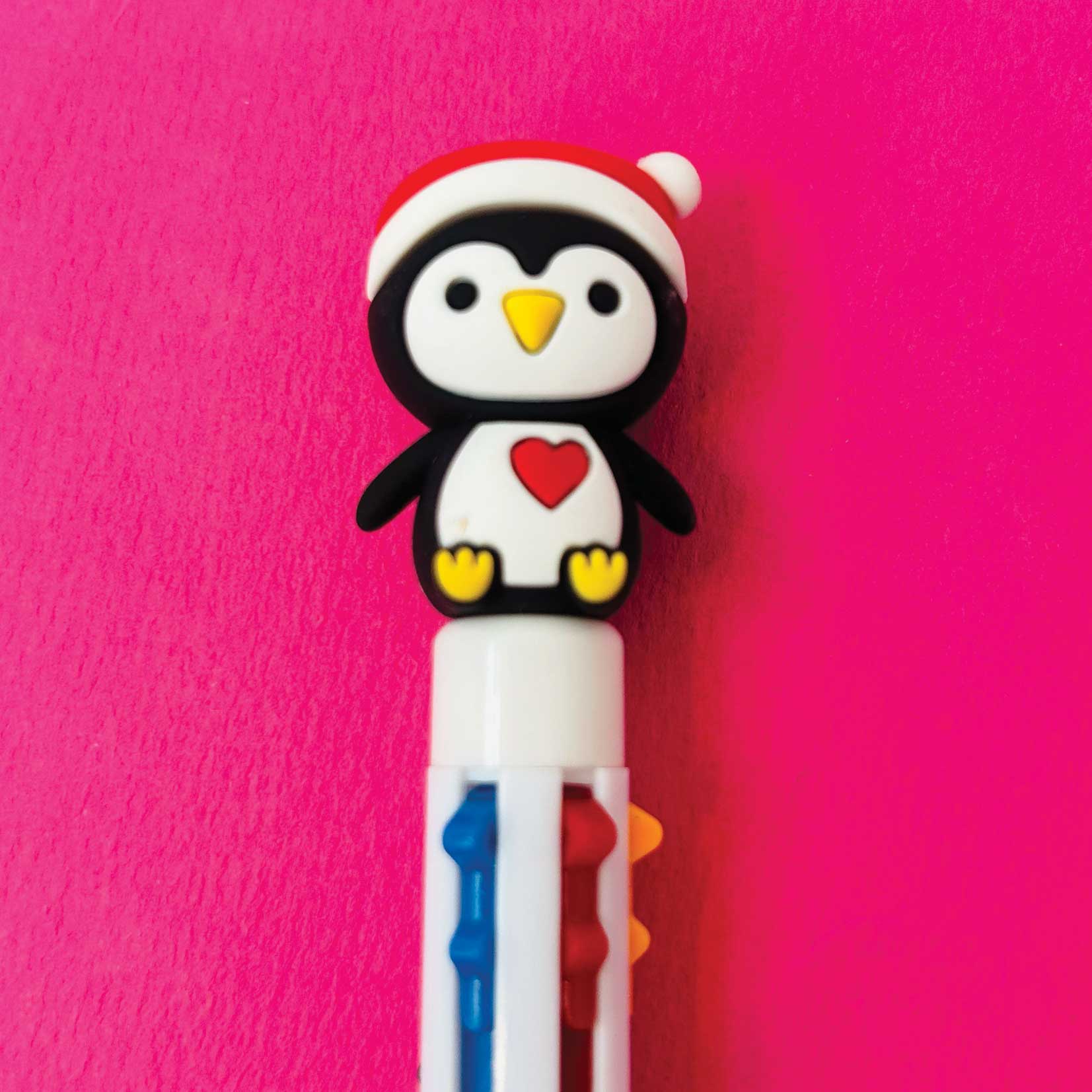 Christmas Pen with Penguin Topper - 24 Pens