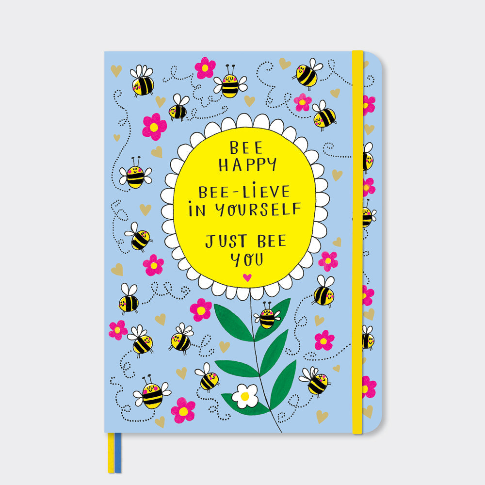 A5 Notebook - Bees & Sunflower/Bee Happy