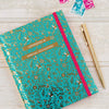 Address Book ‐ Teal & Gold Floral