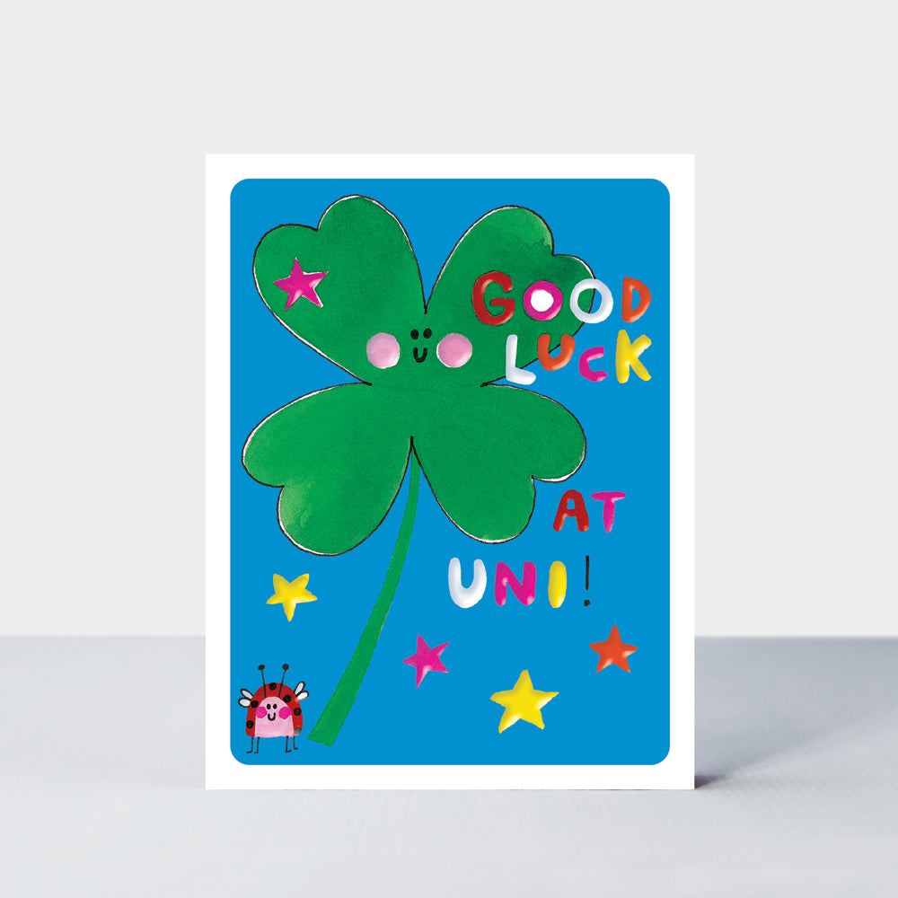 Academic Hey! - Good Luck At Uni/Four Leaf Clover