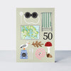 Al Fresco - Age 50 Birthday Coastal Adventure Card