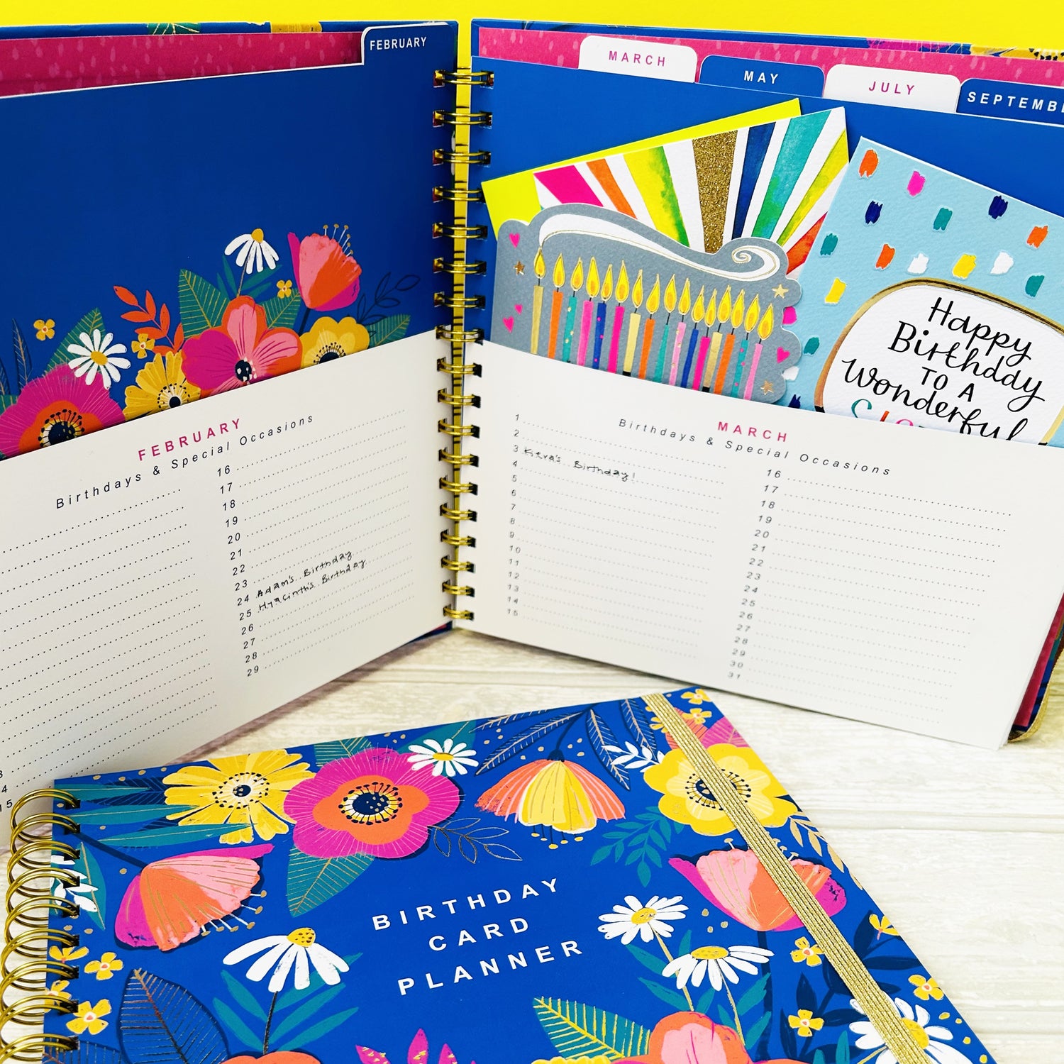 Birthday Card Planner Book