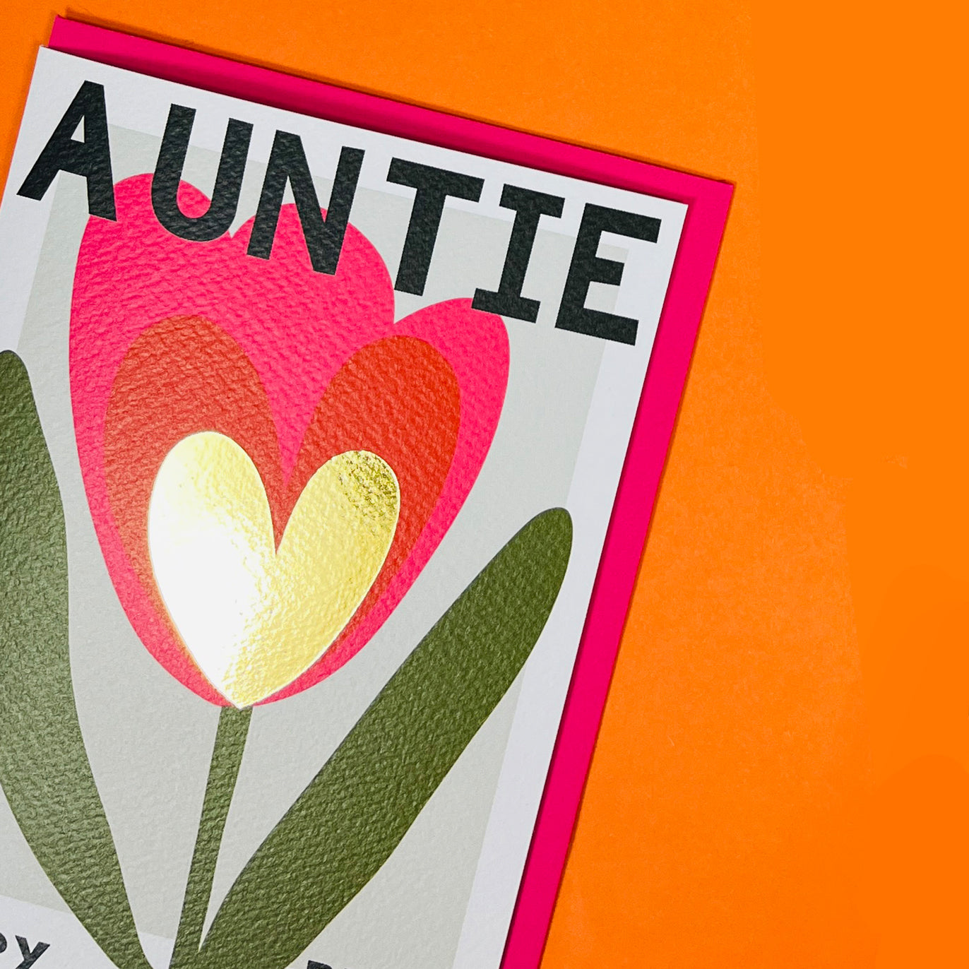 Belle - Auntie Birthday/Pink Tulip Love Heart
