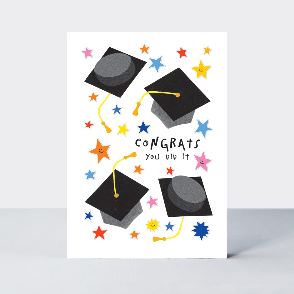 Bookworm - Congrats You Did It Graduation/Tossing Caps &amp; Stars