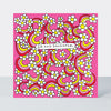Scatter Brain - Granddaughter Birthday/Pink Rainbows & Daisies Card