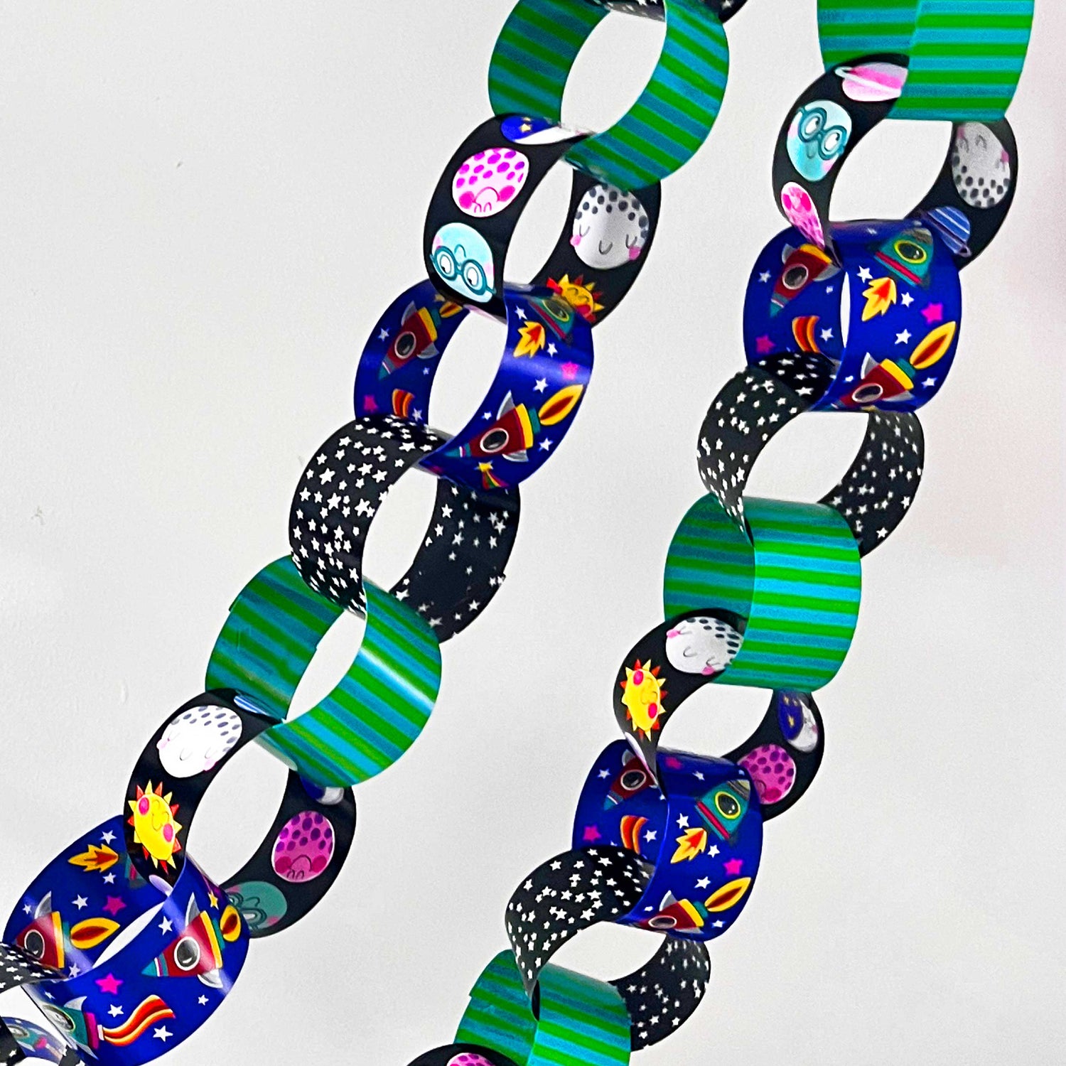 Space Themed Party Paper Chain Kit