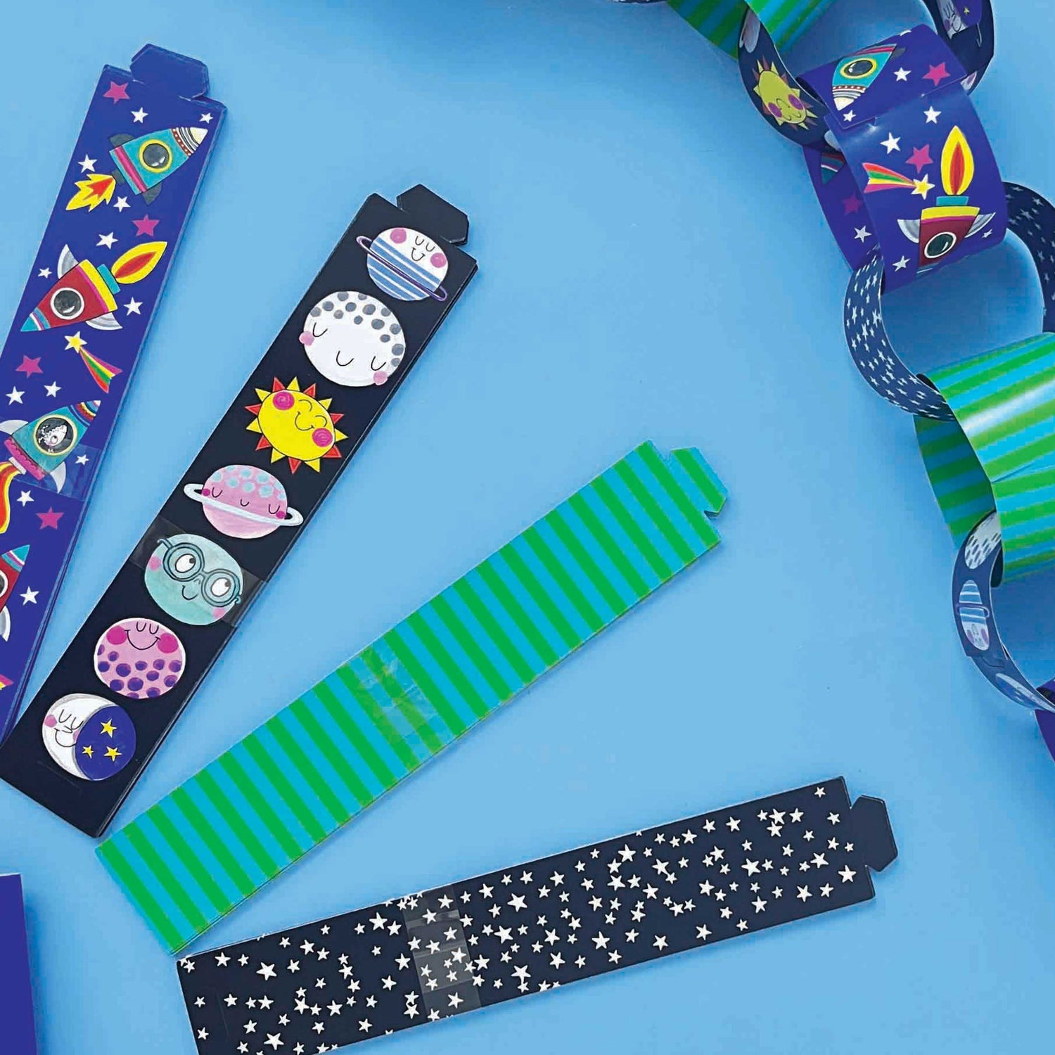 Space Themed Party Paper Chain Kit
