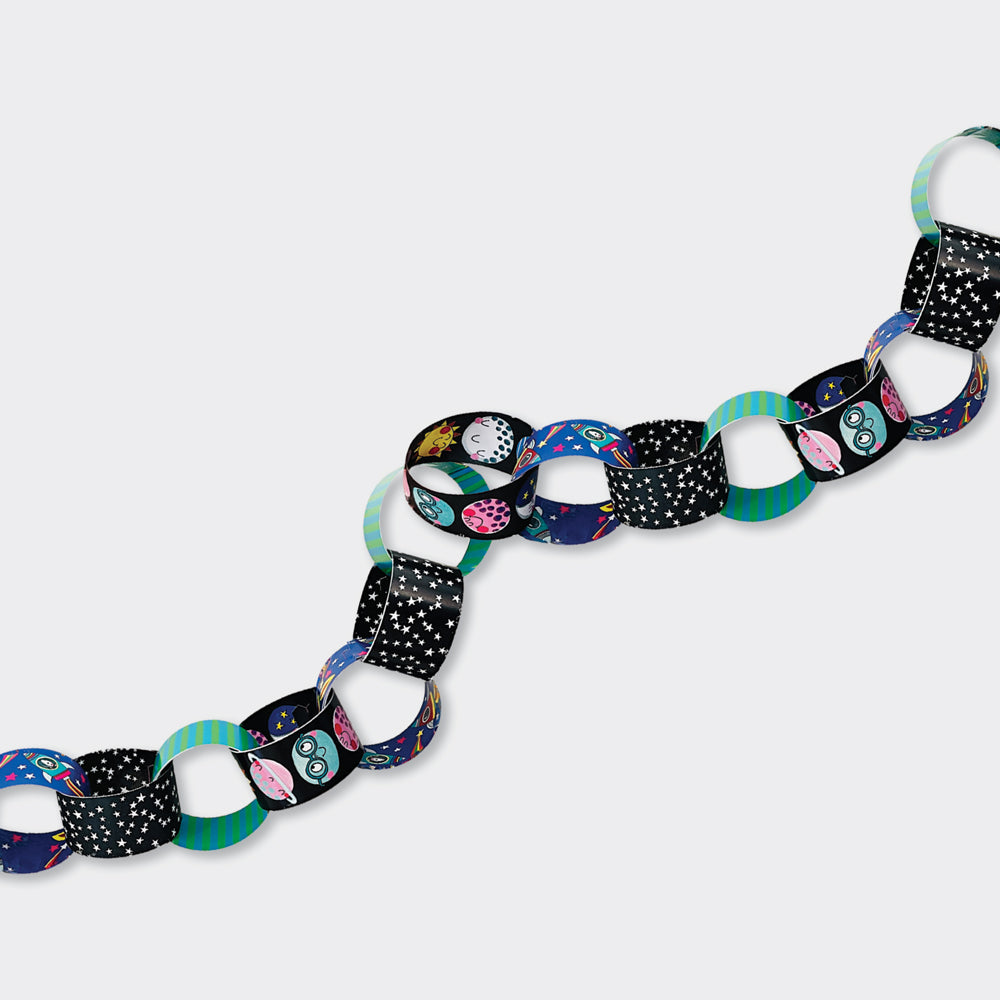 Space Themed Party Paper Chain Kit