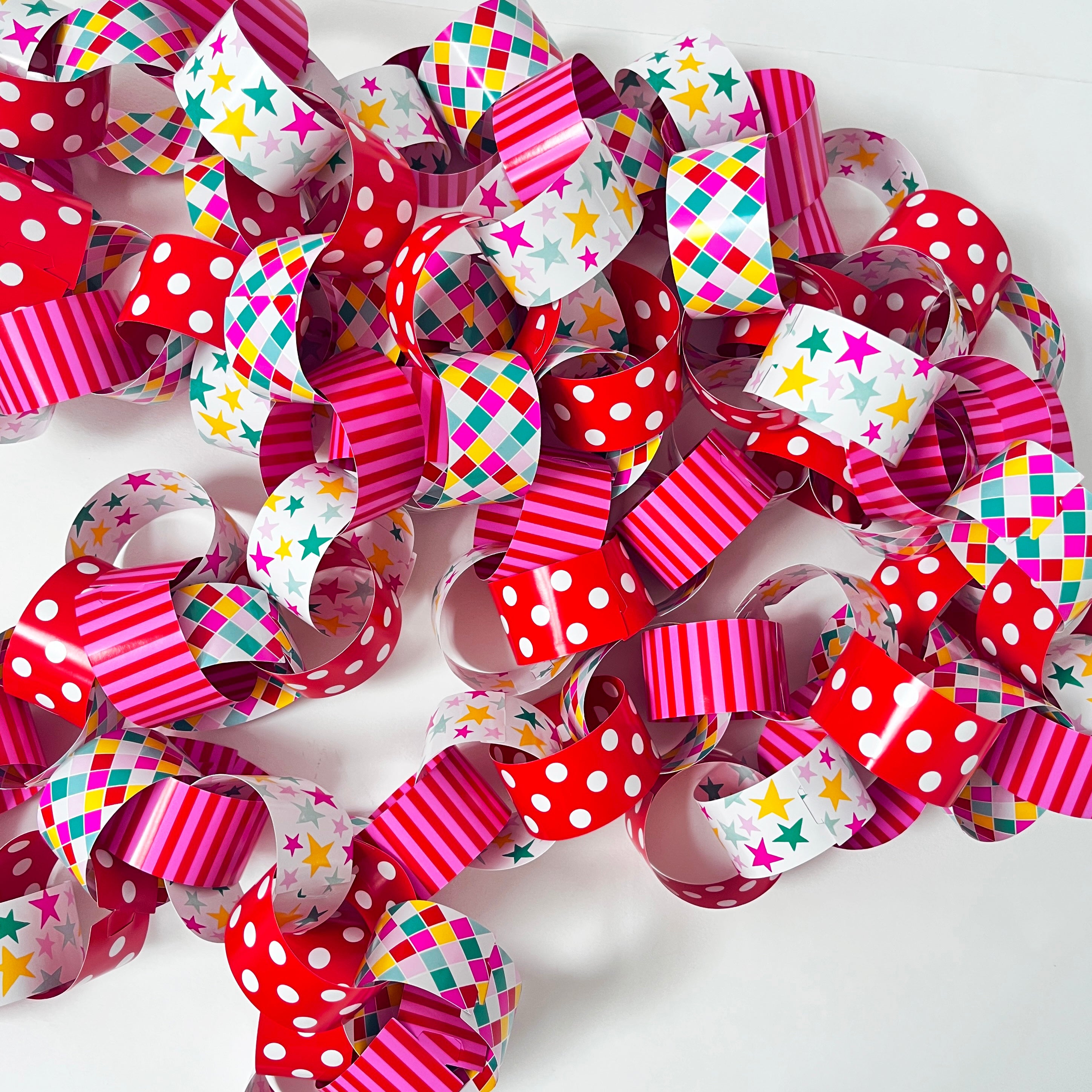 Patterned Party Paper Chain Kit