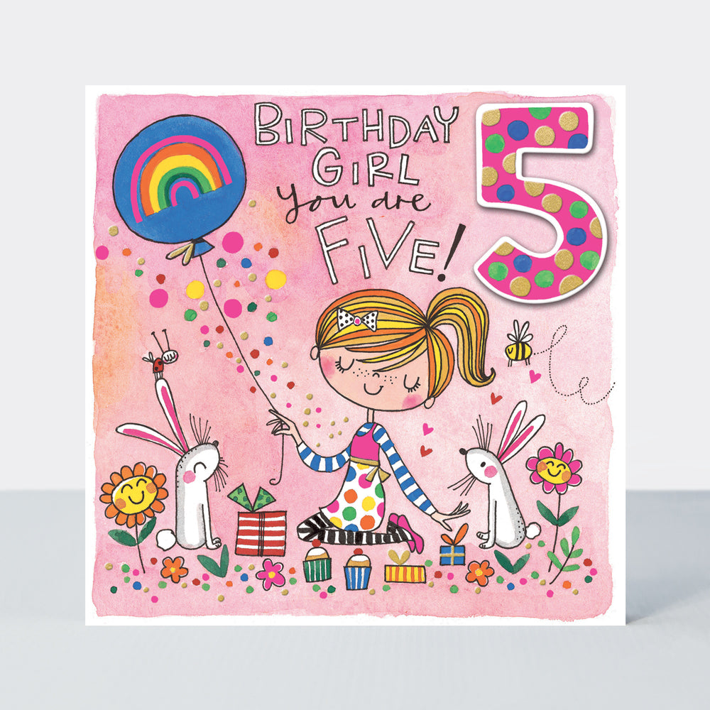 Chatterbox - Age 5 Girl with Rabbits and Balloon