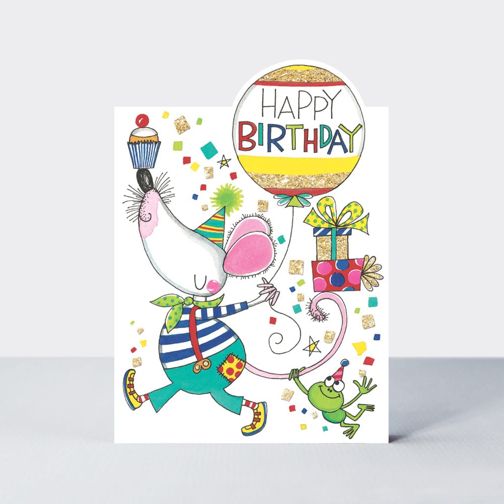 Cherry on Top - Happy Birthday/Mouse & Balloon