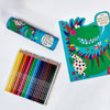 Dinosaur Die-Cut Colouring Book With Stickers