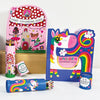 Unicorn Die-Cut Colouring Book With Stickers