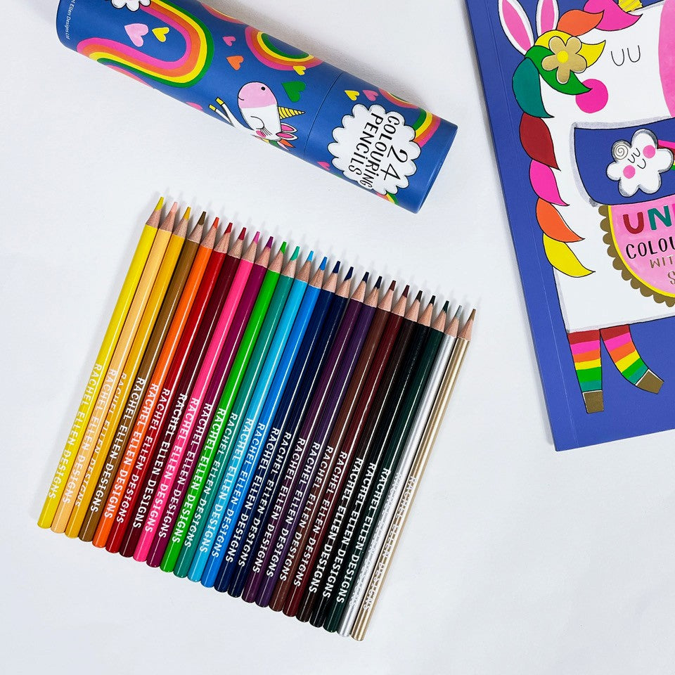 Unicorn Die-Cut Colouring Book With Stickers