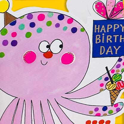 Cookie Cutters - Happy Birthday Octopus
