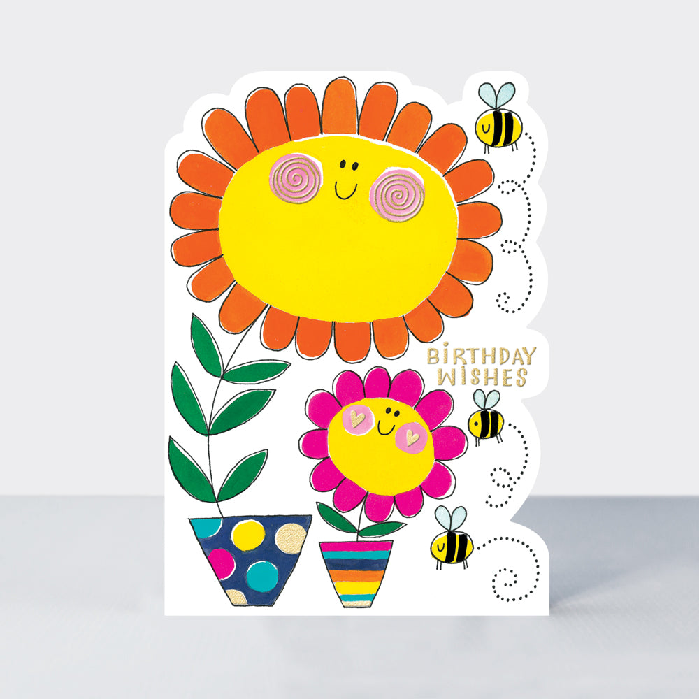 Cookie Cutters - Birthday card Wishes and Flower Pots