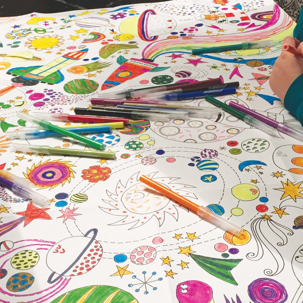Colouring Posters - To The Moon