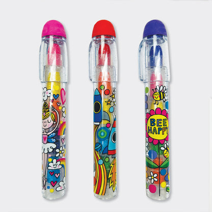 36 x Erasable Rocket Crayons - (Rocket/Bee Happy/Fairy)