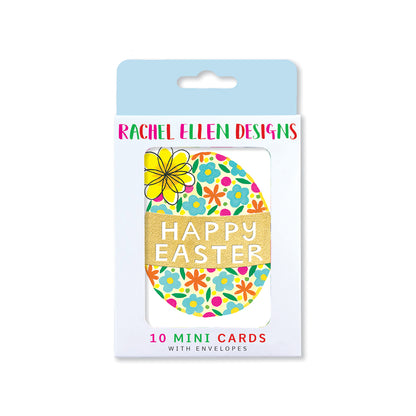 Easter Foiled Pack of 10 Notecards - Easter Egg